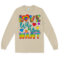 Mushroom Western Love Who You Want Long Sleeve Tee - BundleAndBundleShop