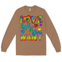 Toasted Coconut Western Love Who You Want Long Sleeve Tee - BundleAndBundleShop