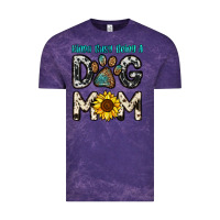 Cloud Purple kinda busy being a dog mom Vintage Tee - OliviaCreatesArt