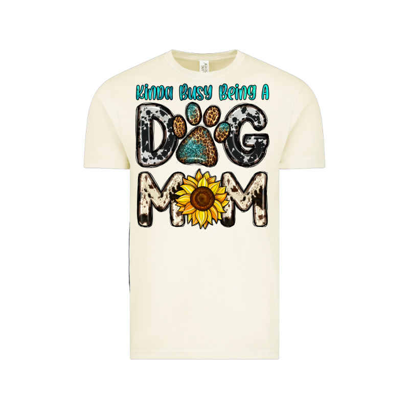 Kinda Busy Being A Dog Mom Vintage Tee by OliviaCreatesArt | Teevron