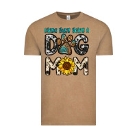 Vintage Coffee kinda busy being a dog mom Vintage Tee - OliviaCreatesArt