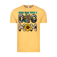 Vintage Mustard kinda busy being a dog mom Vintage Tee - OliviaCreatesArt