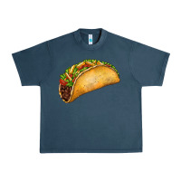 Midnight Navy Taco Urban Heavy Tee - FaDigitalArtStudio
