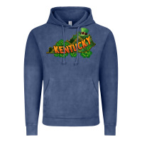 Vintage Denim Kentucky map St. Patrick's Day Vintage Hoodie - FaDigitalArtStudio