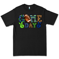 Black Game day green and blue team color Premium Tee - HowdyJamesFarm