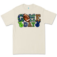 Bone Game day green and blue team color Premium Tee - HowdyJamesFarm