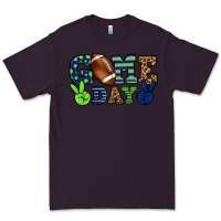 Plum Game day green and blue team color Premium Tee - HowdyJamesFarm