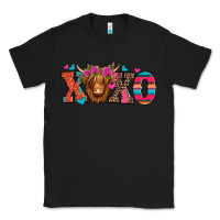 Black xoxo valentine's day highland cow Classic Tee - Jasminsmagicworld