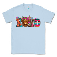 Dusty Blue xoxo valentine's day highland cow Classic Tee - Jasminsmagicworld