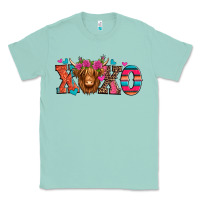 Seafoam xoxo valentine's day highland cow Classic Tee - Jasminsmagicworld