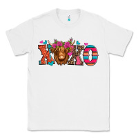 White xoxo valentine's day highland cow Classic Tee - Jasminsmagicworld