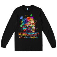 Black Neurodiversity Is Beautiful Long Sleeve Tee - FaDigitalArtStudio