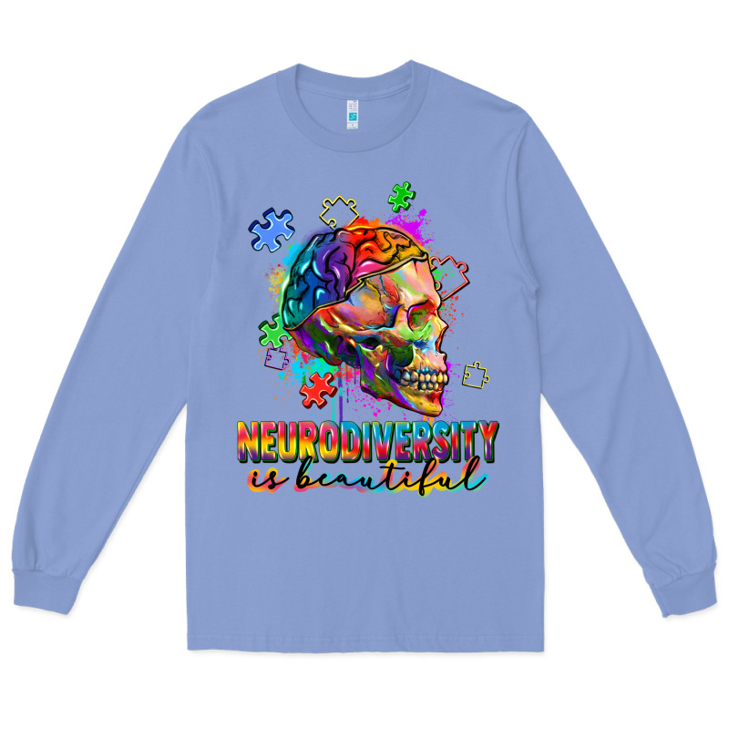 Neurodiversity Is Beautiful Long Sleeve Tee by FaDigitalArtStudio | Teevron