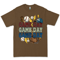 Cacao Game Day lightning bolt Baseball Premium Tee - HowdyJamesFarm