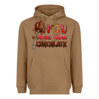Toasted Coconut i love you more than chocolate Heavyweight Hoodie - AdoDesignShop