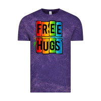 Cloud Purple free hugs Vintage Tee - OliviaCreatesArt