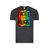 Vintage Black free hugs Vintage Tee - OliviaCreatesArt