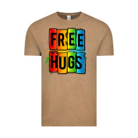 Vintage Coffee free hugs Vintage Tee - OliviaCreatesArt