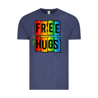 Vintage Denim free hugs Vintage Tee - OliviaCreatesArt