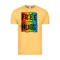 Vintage Mustard free hugs Vintage Tee - OliviaCreatesArt