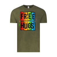 Vintage Olive free hugs Vintage Tee - OliviaCreatesArt