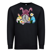 Black easter gnome with eggs Premium Sweatshirt - AdoDesignShop