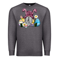 Charcoal Heather easter gnome with eggs Premium Sweatshirt - AdoDesignShop