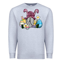 Heather Grey easter gnome with eggs Premium Sweatshirt - AdoDesignShop