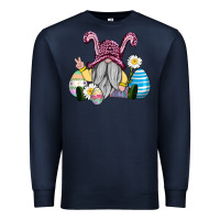 Navy easter gnome with eggs Premium Sweatshirt - AdoDesignShop
