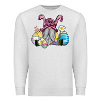 Oatmeal Heather easter gnome with eggs Premium Sweatshirt - AdoDesignShop