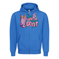 True Royal give the cancer boot Zipper Hoodie - AdoDesignShop