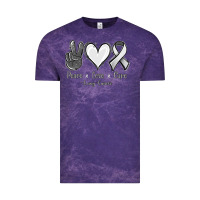 Cloud Purple Peace Love Cure Lung Cancer Vintage Tee - Jasminsmagicworld