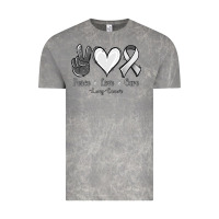Cloud Rock Peace Love Cure Lung Cancer Vintage Tee - Jasminsmagicworld