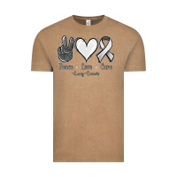 Vintage Coffee Peace Love Cure Lung Cancer Vintage Tee - Jasminsmagicworld