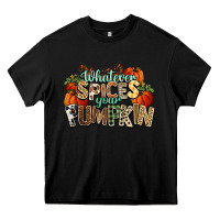 Black Whatever spices your pumpkin Fall Heavy Core Tee - NancyCooperArtShop