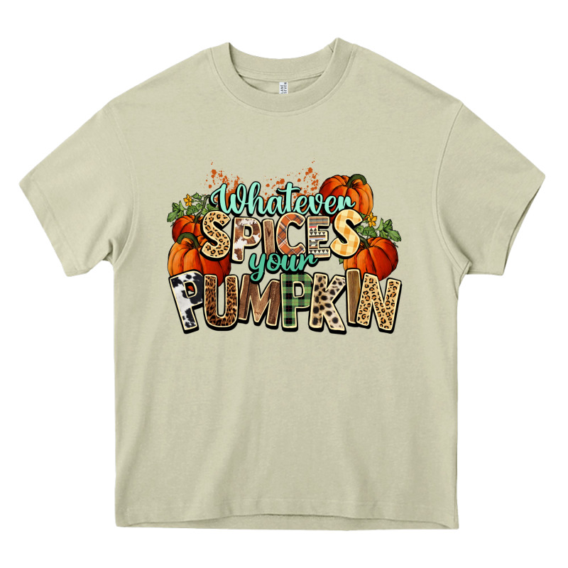 Whatever Spices Your Pumpkin Fall Heavy Core Tee by NancyCooperArtShop | Teevron