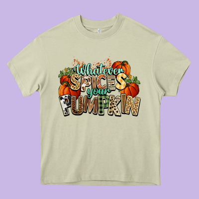 Whatever Spices Your Pumpkin Fall Heavy Core Tee Designed By Nancycooperartshop