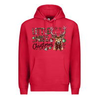 Cardinal little miss christmas Premium Hoodie - CowhideDigitalArt