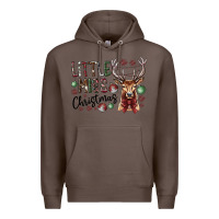 Coffee little miss christmas Premium Hoodie - CowhideDigitalArt