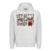 Dove Grey little miss christmas Premium Hoodie - CowhideDigitalArt