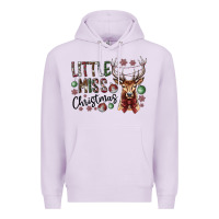 Lilac little miss christmas Premium Hoodie - CowhideDigitalArt