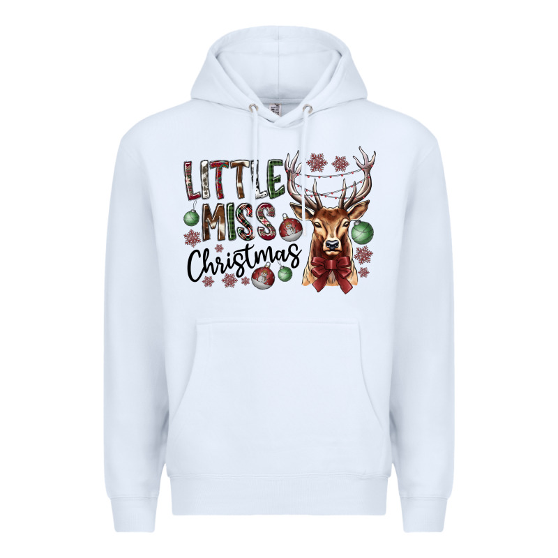 Little Miss Christmas Premium Hoodie by CowhideDigitalArt | Teevron