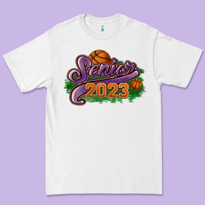 Senior 2023 Basketball Premium Tee Designed By Howdyjamesfarm