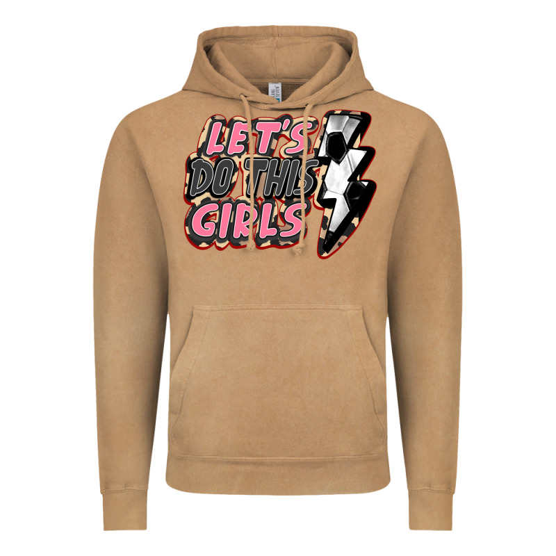 Let's Do This Girls Soccer Vintage Hoodie by FaDigitalArtStudio | Teevron