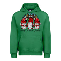 Emerald merry Christmas Gnomes Rainbow Urban Hoodie - JahusDesignShop