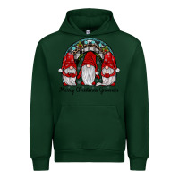 Forest Green merry Christmas Gnomes Rainbow Urban Hoodie - JahusDesignShop