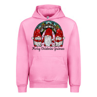 Fuchsia Pink merry Christmas Gnomes Rainbow Urban Hoodie - JahusDesignShop