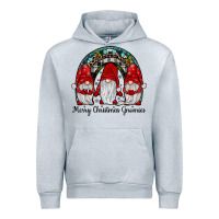 Heather Grey merry Christmas Gnomes Rainbow Urban Hoodie - JahusDesignShop