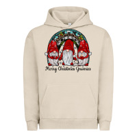 Pigment French Oak merry Christmas Gnomes Rainbow Urban Hoodie - JahusDesignShop