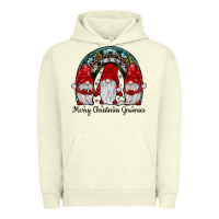Pigment Pistachio merry Christmas Gnomes Rainbow Urban Hoodie - JahusDesignShop